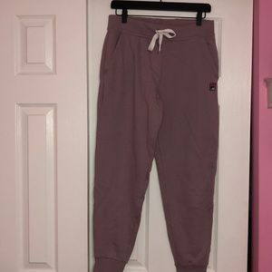 Purple FILA sweatpants